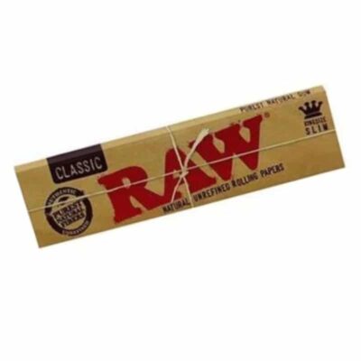 King Size Slim Lunga Cartina di RAW: Cartine king size non sbiancate di alta qualità per una perfetta esperienza di fumo.