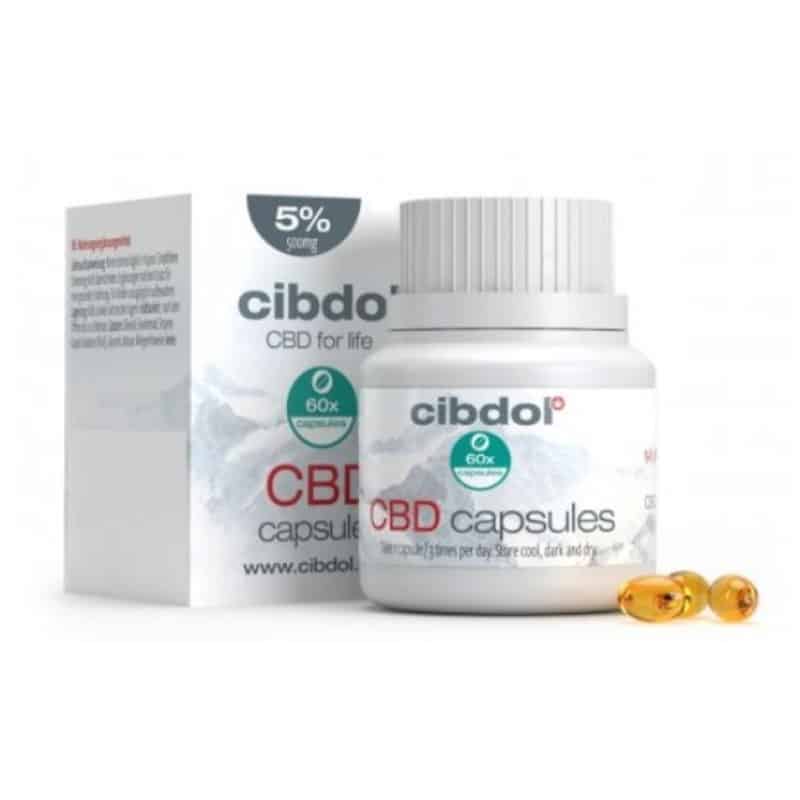 Capsule di Softgel di CBD 5% di Cibdol - Capsule di gel morbido con una moderata concentrazione di CBD al 5%. Scopri i benefici del CBD in capsule facili da ingerire di Cibdol.