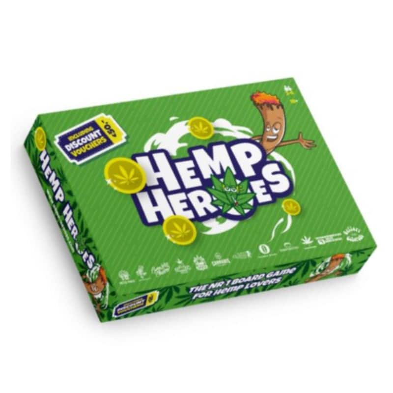 Hemp Heroes Gioco da Tavolo - Esplora il mondo della coltivazione della canapa e della sostenibilità con il gioco da tavolo Hemp Heroes. Istruttivo e divertente per tutti!