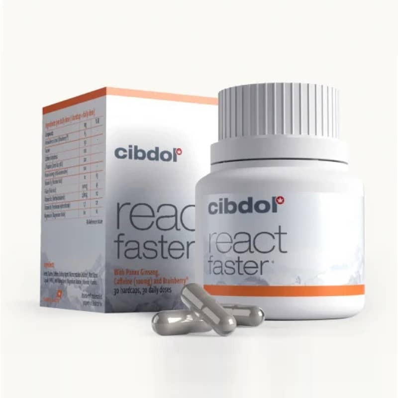 Capsule React Faster di Cibdol - Migliora la tua reattività con le capsule React Faster di Cibdol. Scopri i benefici per la vigilanza e la concentrazione.