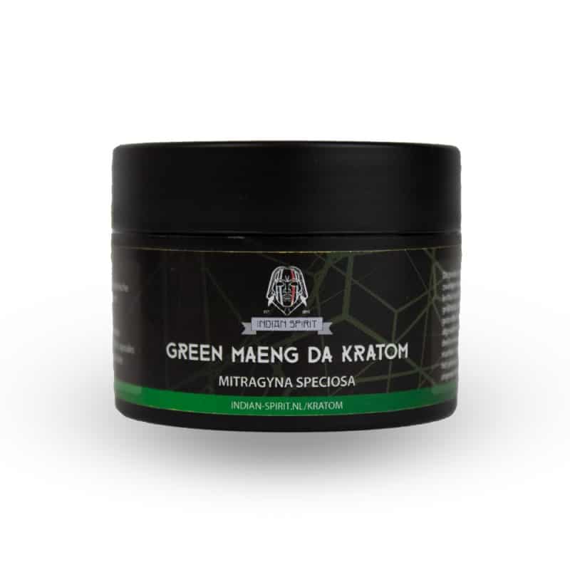 Capsule Green Maeng Da Kratom di Indian Spirit - Dosaggio facile e preciso di Green Maeng Da Kratom per energia e concentrazione, confezionato in pratiche capsule.