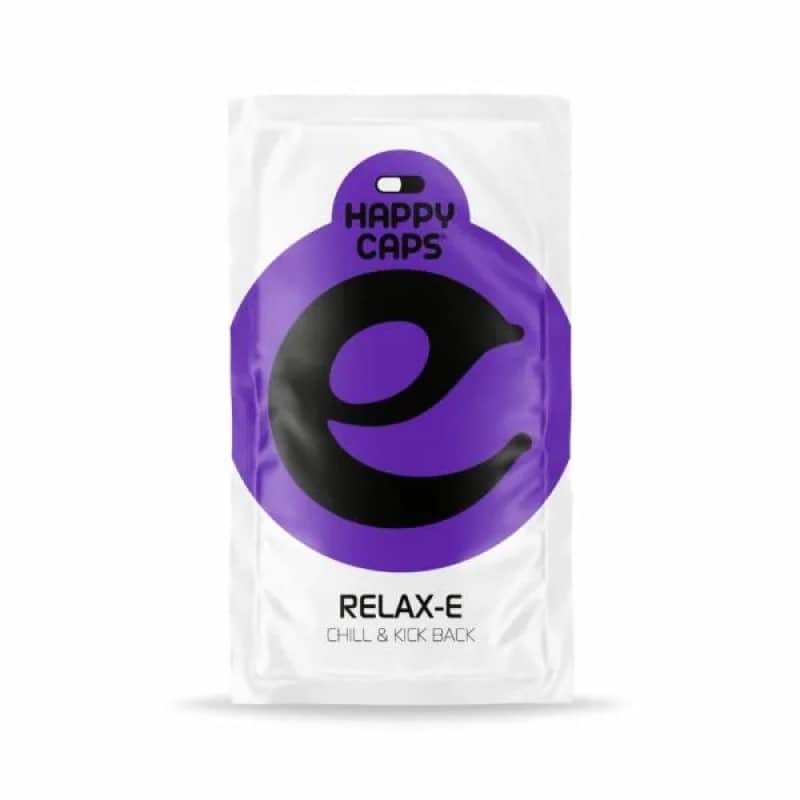 Relax-E di Happy Caps - Rilassati e distenditi con le capsule Relax-E. Una formula naturale per ridurre lo stress e promuovere una sensazione di calma.