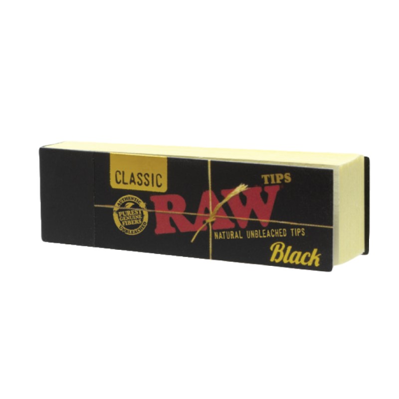 Filtri Neri di RAW: Filtri tips neri eleganti e di alta qualità per una raffinata esperienza di fumo.