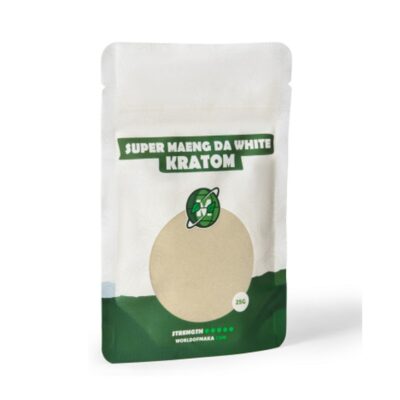Busta di Kratom White Maeng Da di Maka: Un prodotto di kratom puro e potente per un'esperienza rinfrescante